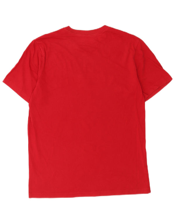 Jordan Mens Standard Fit Graphic T-Shirt Top Medium Red Cotton