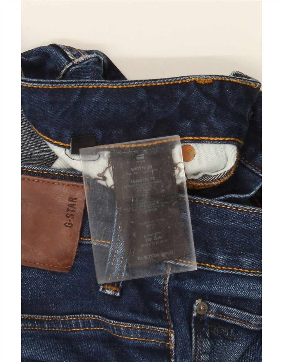 Ανδρικό Slim Jeans G-STAR W32 L32 Navy Blue Cotton