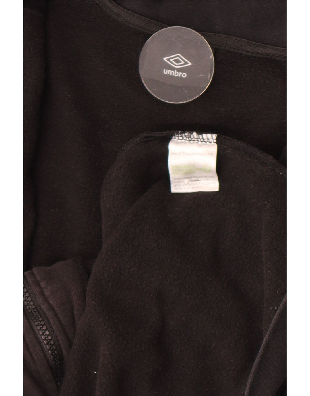 Γυναικεία αθλητική φόρμα Umbro Top Jacket UK 14 Medium Black Cotton