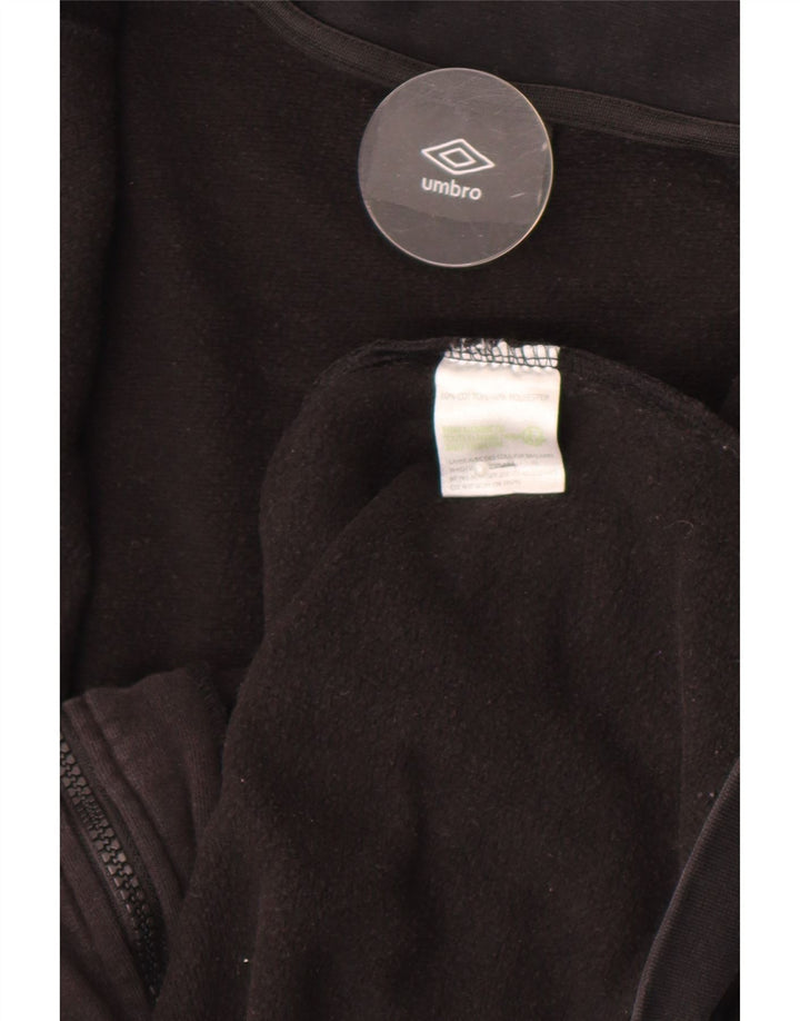 Γυναικεία αθλητική φόρμα Umbro Top Jacket UK 14 Medium Black Cotton
