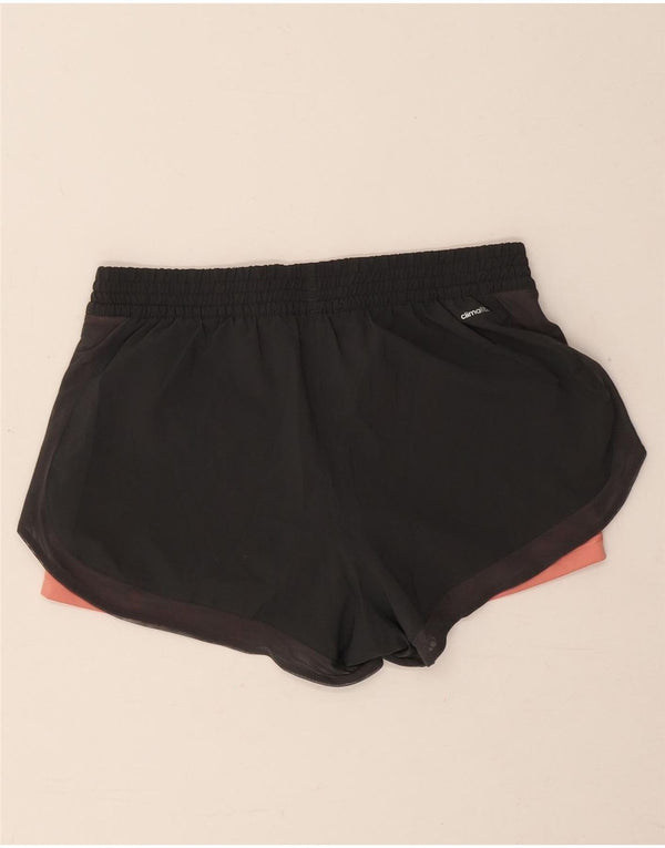 Γυναικείο αθλητικό σορτς Adidas Climalite UK 8/10 Small Black Colourblock