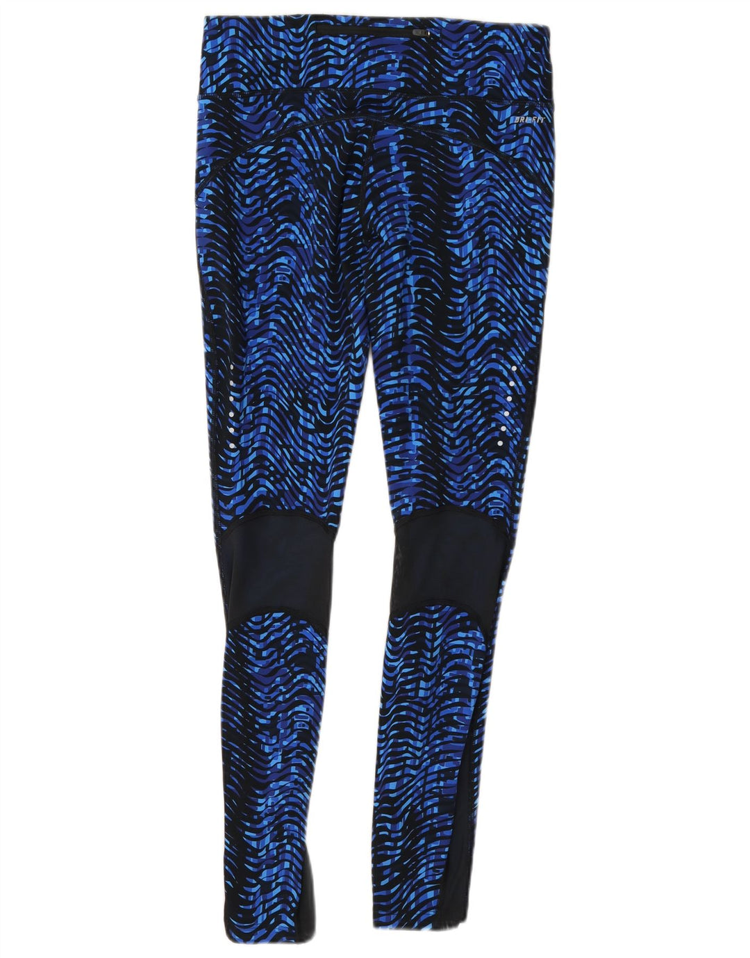 Γυναικεία κολάν Nike Dri Fit Abstract Pattern UK 12 Medium Blue Chevron