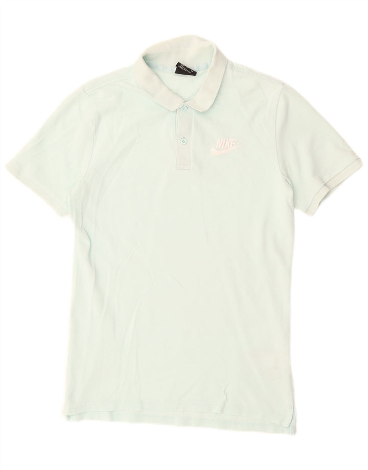 Ανδρικό μπλουζάκι πόλο Nike, μικρό τιρκουάζ βαμβακερό