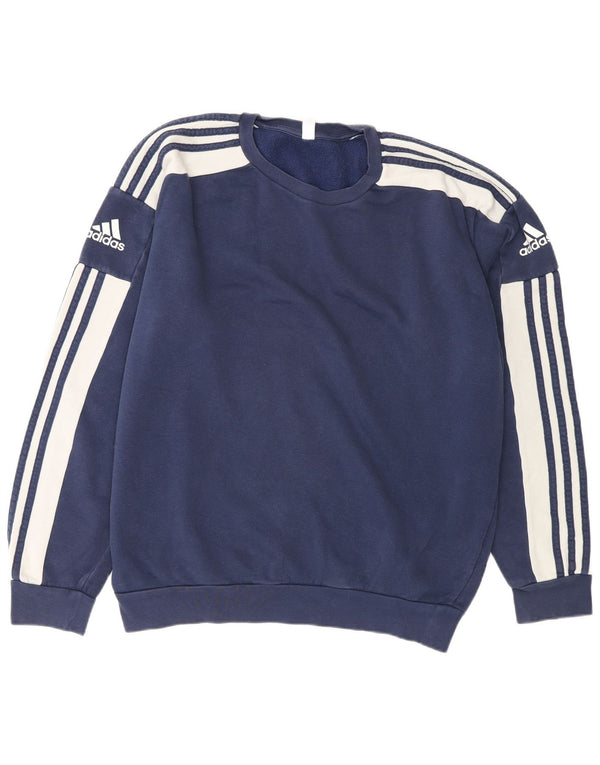 Ανδρικό φούτερ Adidas Primegreen Loose Fit Jumper Medium Navy Blue βαμβακερό