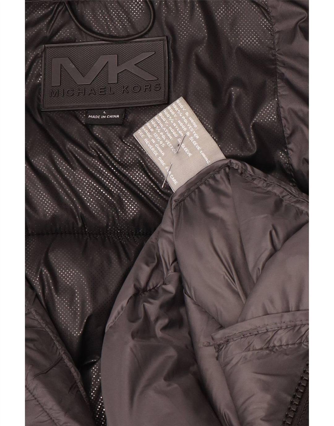 Michael Kors Ανδρικό παλτό με κουκούλα UK 40 Large Black Polyester