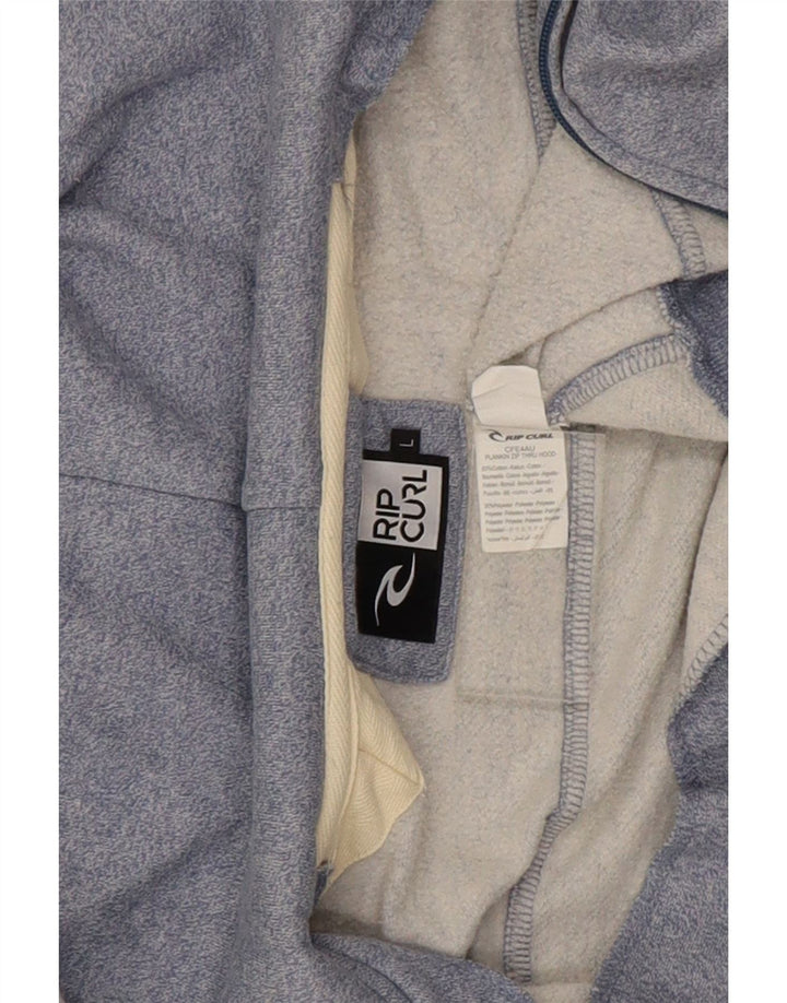 Ανδρικό πουλόβερ Rip Curl με φερμουάρ με κουκούλα μεγάλο μπλε βαμβακερό