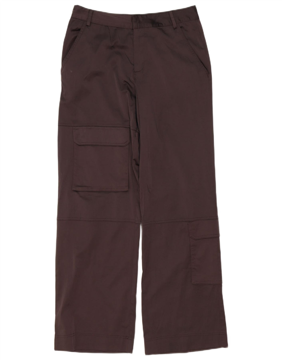Zara Γυναικείο Φαρδύ Παντελόνι Cargo Medium W28 L32 Καφέ Πολυεστέρας