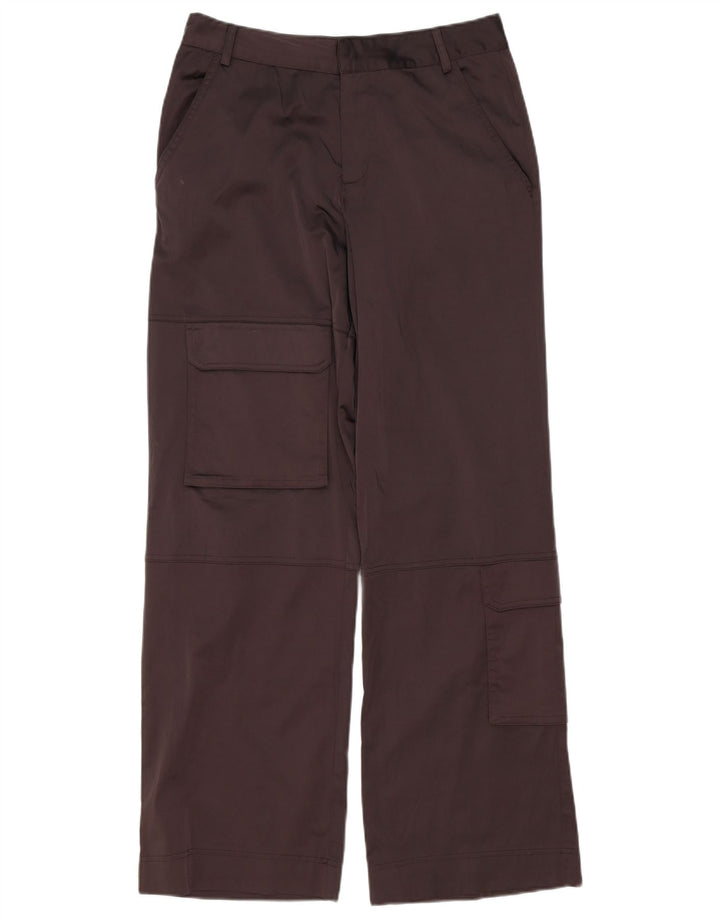 Zara Γυναικείο Φαρδύ Παντελόνι Cargo Medium W28 L32 Καφέ Πολυεστέρας