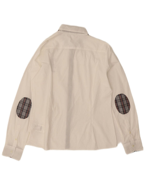 Πόλο Ασν. Γυναικείο πουκάμισο UK 16 μεγάλο λευκό βαμβακερό