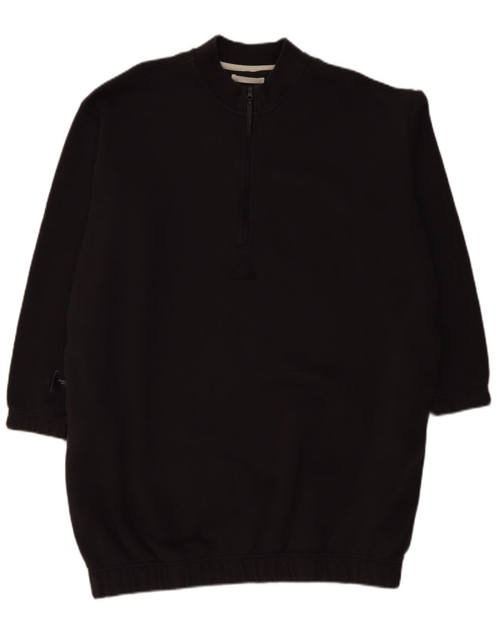 ADIDAS Γυναικεία φούτερ με φερμουάρ με λαιμόκοψη UK 24/26 2XL Γκρι