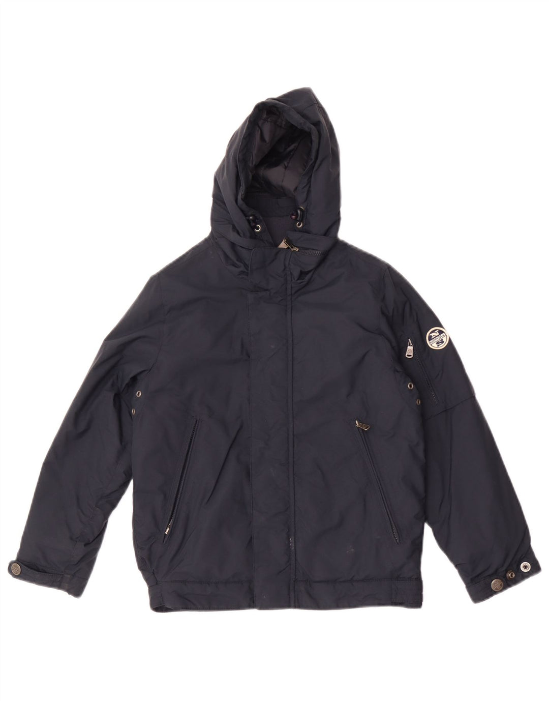 North Sails Boys Boys Hooded Jacket 5-6 Years Navy Blue Polyacrylic