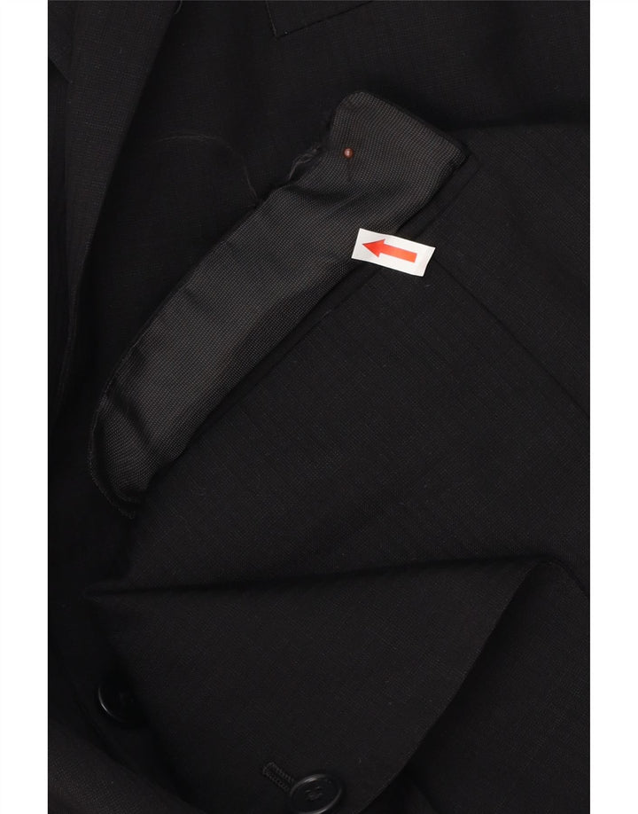 Michael Kors Ανδρικό Longline 2 Button Jacket UK 46 3XL Black Wool