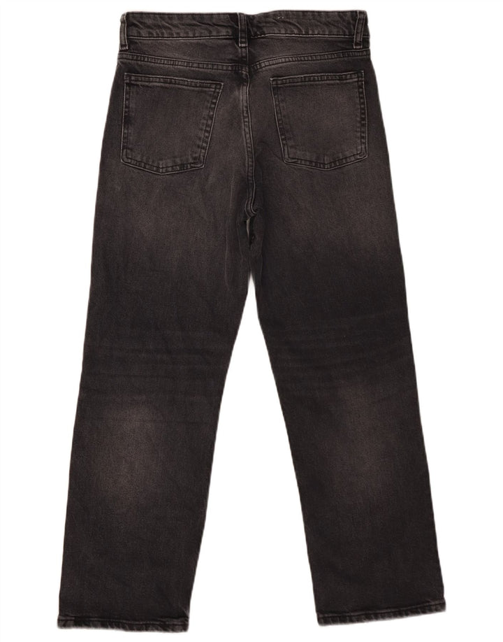 ZARA Γυναικείο Cropped Jeans EU 38 Small W28 L25 Γκρι βαμβακερό
