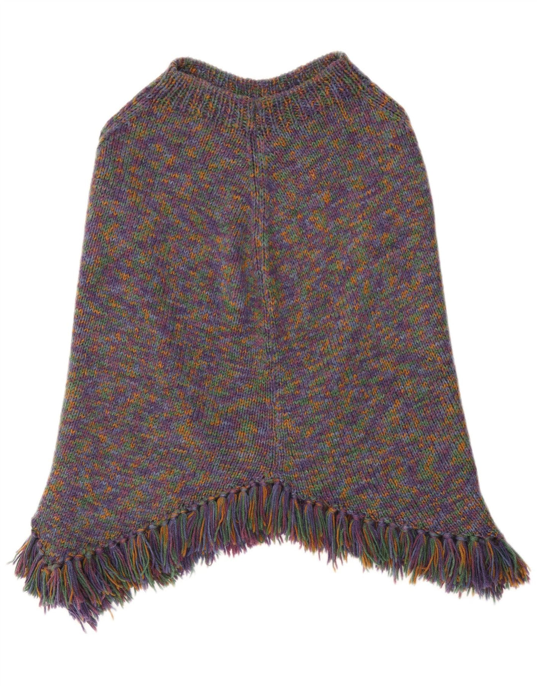 Vintage Γυναικείο Poncho Jumper UK 14 Large πολύχρωμα Flecked