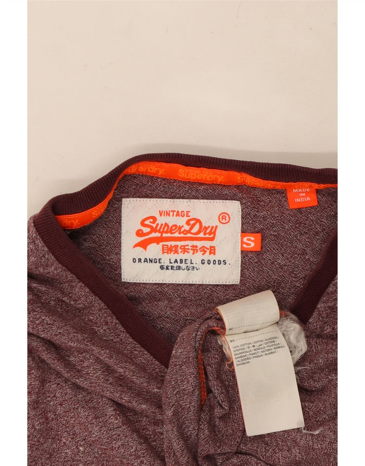 Ανδρικό T-Shirt SUPERDRY Μπλουζάκι από βαμβακερό μικρό καφέ χρώμα
