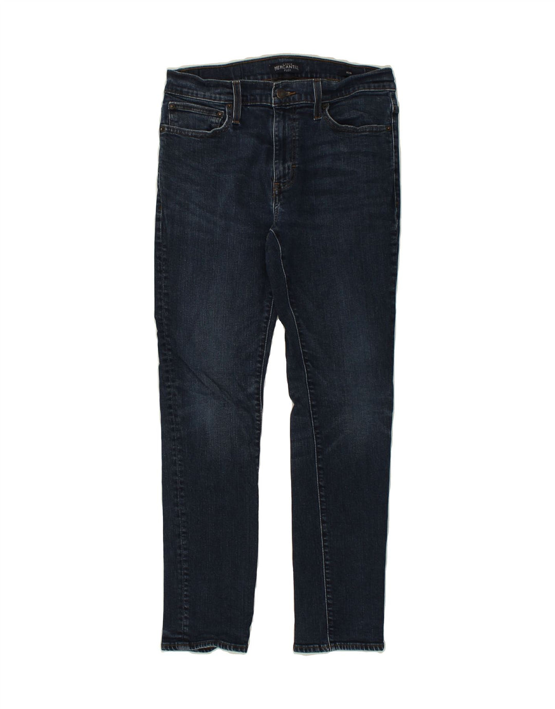 J. CREW Womens Mercantile Flex Slim Jeans W31 L30 Navy Blue Cotton | Vintage J. Crew | Thrift | Second-Hand J. Crew | Used Clothing | Messina Hembry 