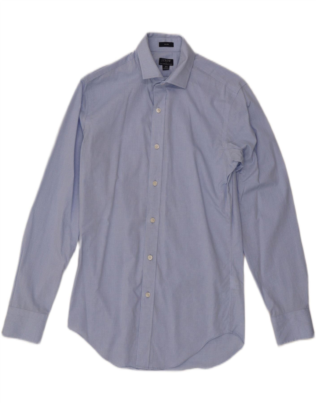 J. CREW Mens Slim Shirt XS Blue Check Cotton Vintage J. Crew and Second-Hand J. Crew from Messina Hembry 