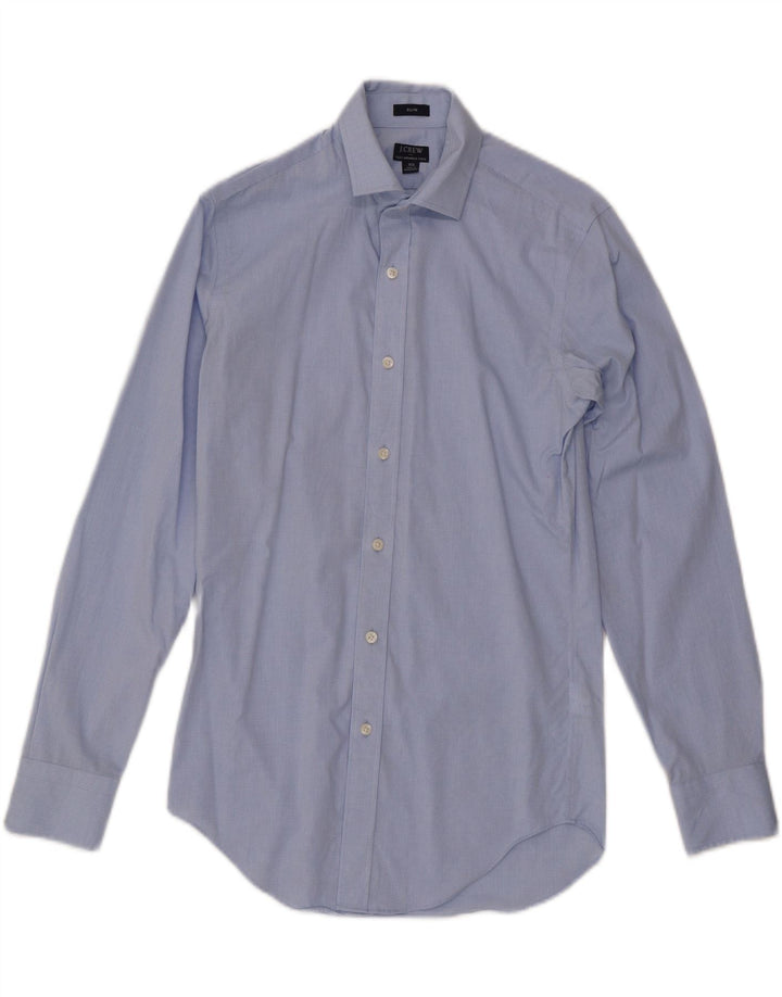 J. CREW Mens Slim Shirt XS Blue Check Cotton Vintage J. Crew and Second-Hand J. Crew from Messina Hembry 