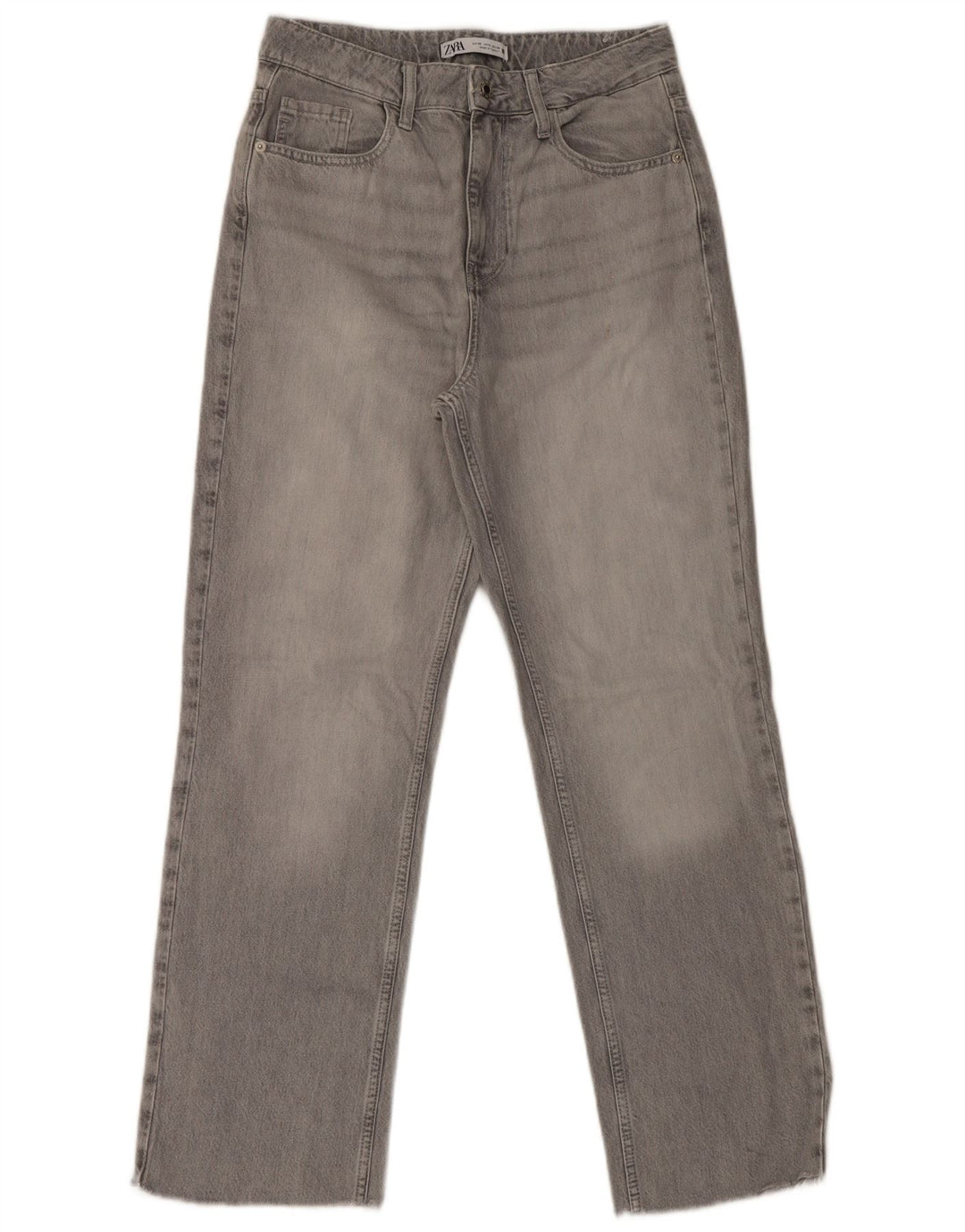Zara Γυναικείο Straight Jeans EU 38 Small W28 L30 Grey