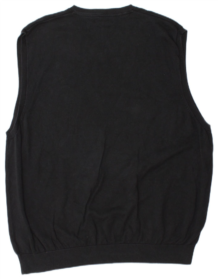 Marks & Spencer Ανδρικό γιλέκο Tank Top 3XL Μαύρο βαμβακερό