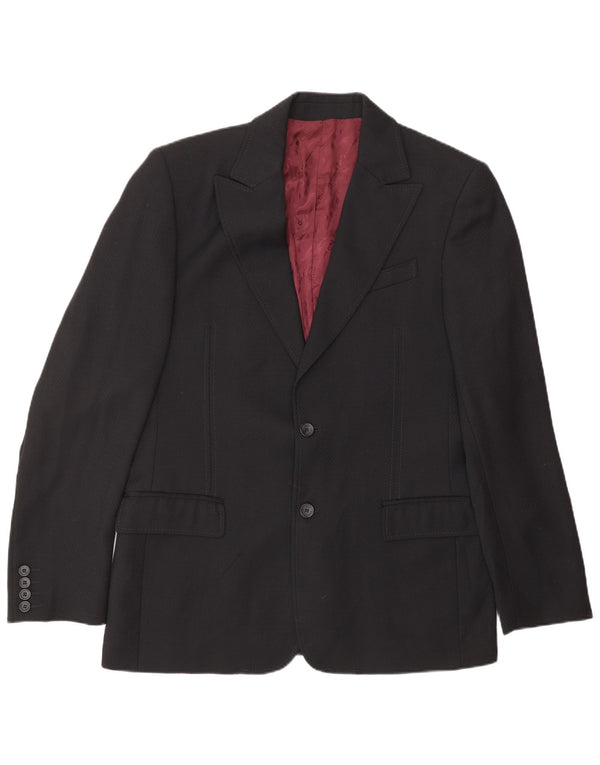 DOLCE & GABBANA Ανδρική φόρμα 2 τεμαχίων IT 50 Large W36 L31 Black New Wool