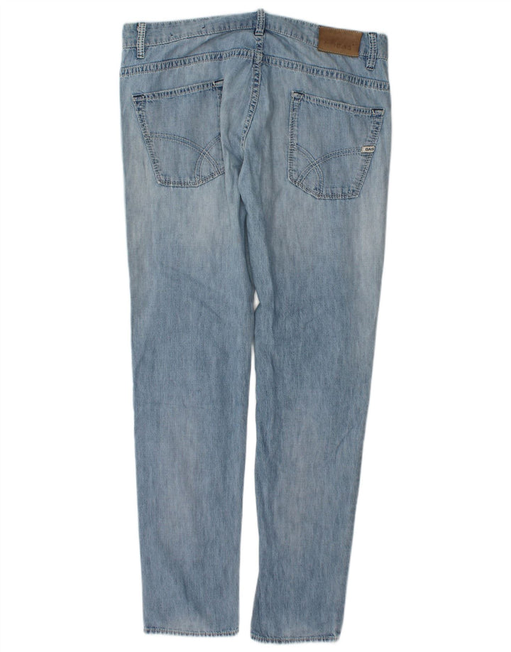 Ανδρικό Gas Distressed Slim Jeans W34 L32 Μπλε βαμβακερό