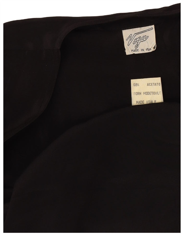 Vintage Γυναικείο Oversized Bolero Top IT 44 Medium Black Acetate