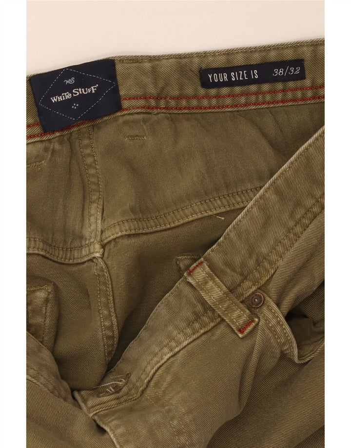 WHITE STUFF Ανδρικό τζιν ίσιο W38 L32 Χακί βαμβακερό