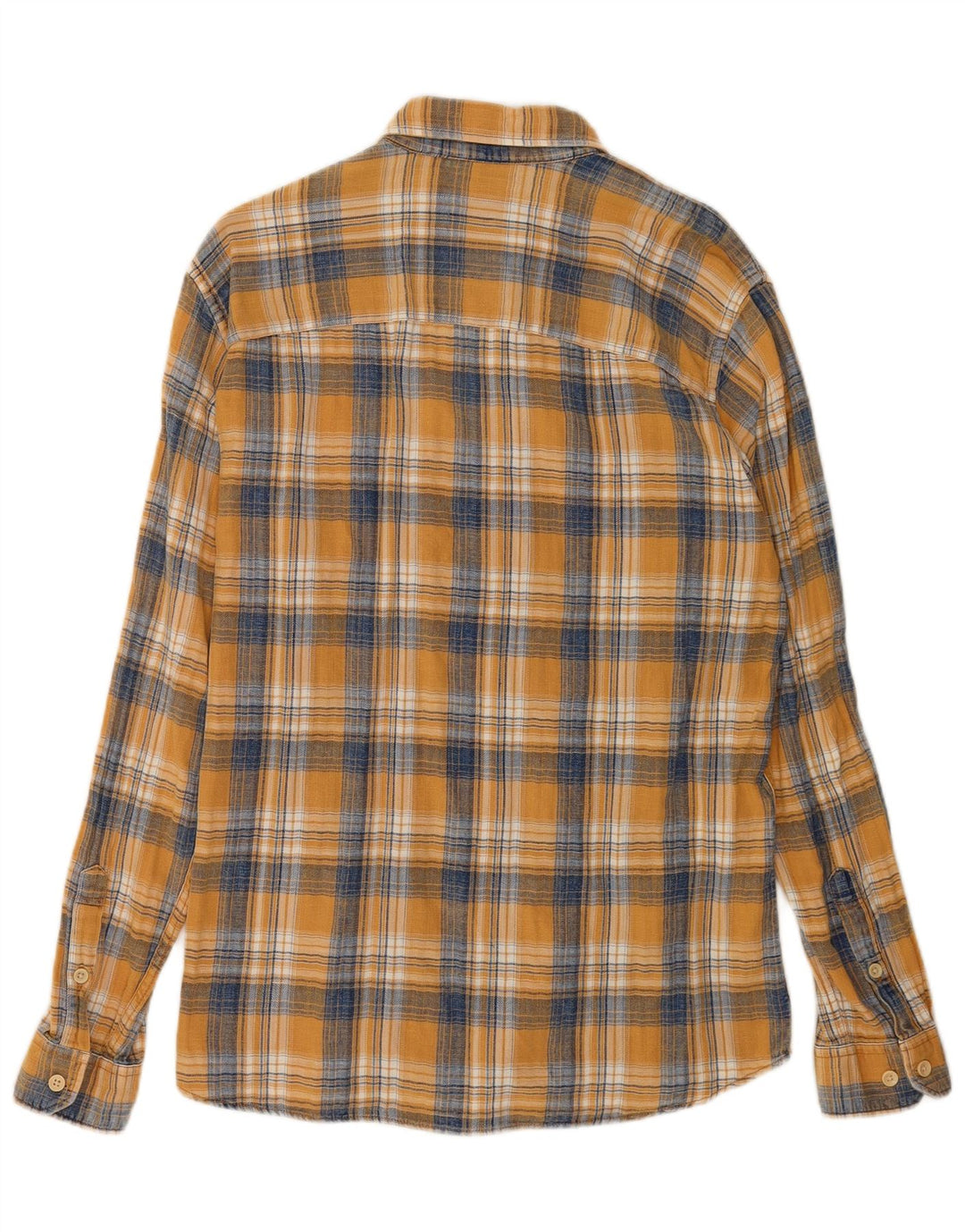 Jack & Jones Ανδρικό φανελένιο πουκάμισο μεγάλο κίτρινο βαμβακερό καρό