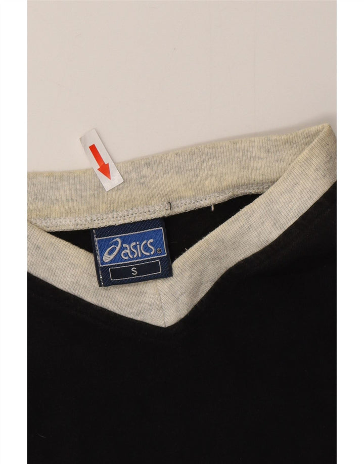 Ανδρικό T-Shirt Top ASICS Μικρό μαύρο βαμβακερό