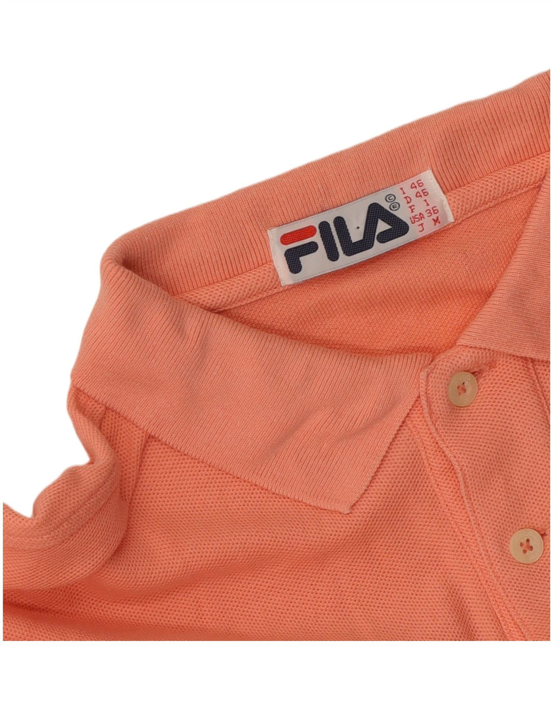 Fila Ανδρικό μακρυμάνικο μπλουζάκι πόλο IT 46 Small πορτοκαλί