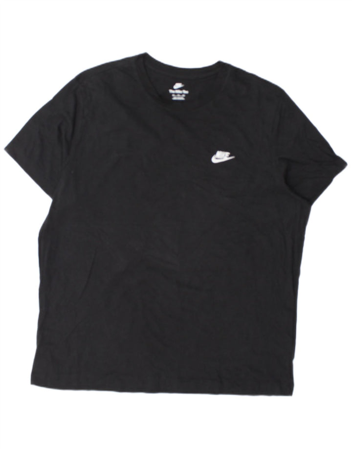 Ανδρικό T-Shirt NIKE Top 2XL Μαύρο βαμβακερό