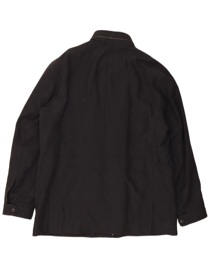 Ανδρικό μπουφάν Hugo Boss Windbreaker IT 56 3XL Μαύρο παρθένο μαλλί