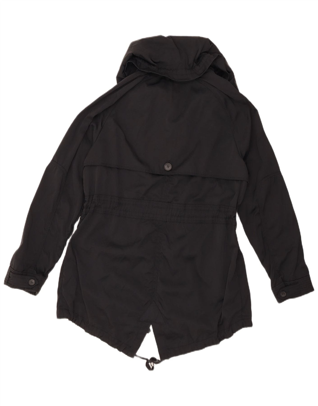 ZARA Γυναικείο μπουφάν Parka με κουκούλα UK 10 Small Black