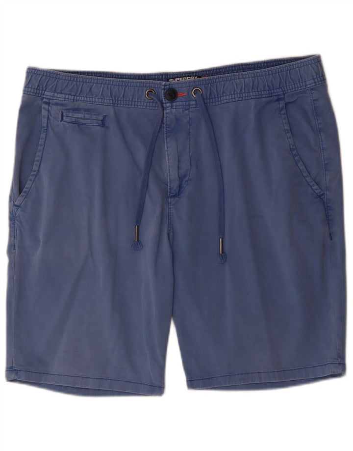 Ανδρικό σορτς Chino Superdry XL W38 Μπλε βαμβακερό