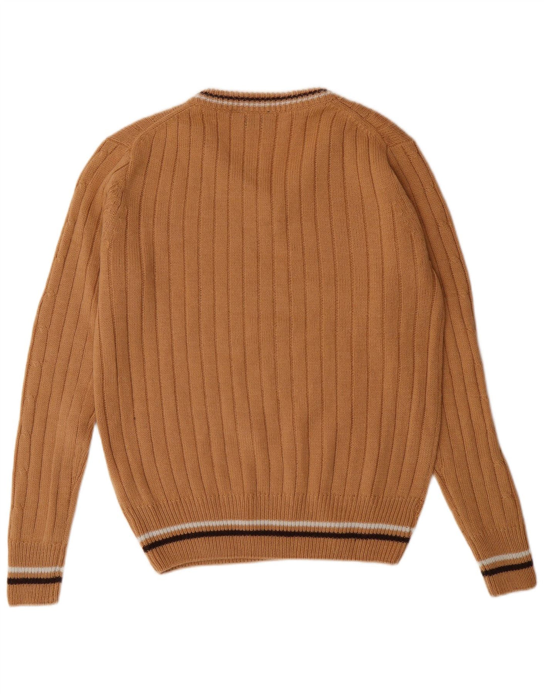 Ανδρικό πουλόβερ Lotto με V λαιμόκοψη, Μεσαίο Καφέ Ακρυλικό