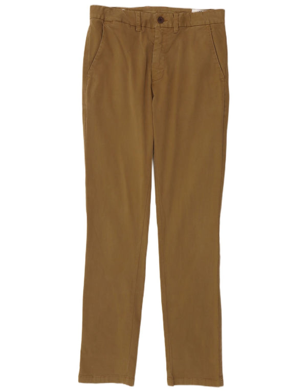 Ανδρικό παντελόνι chino αδύνατο πρόσωπο W32 L34 Μπεζ βαμβακερό