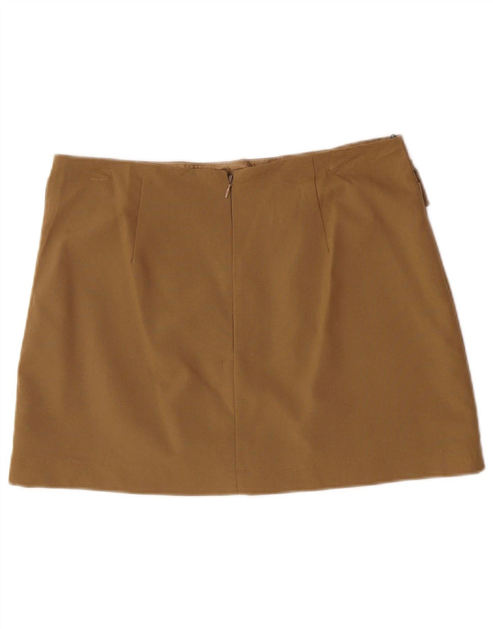 Topshop Γυναικεία Μίνι Φούστα UK 14 Large W32 Khaki Polyester