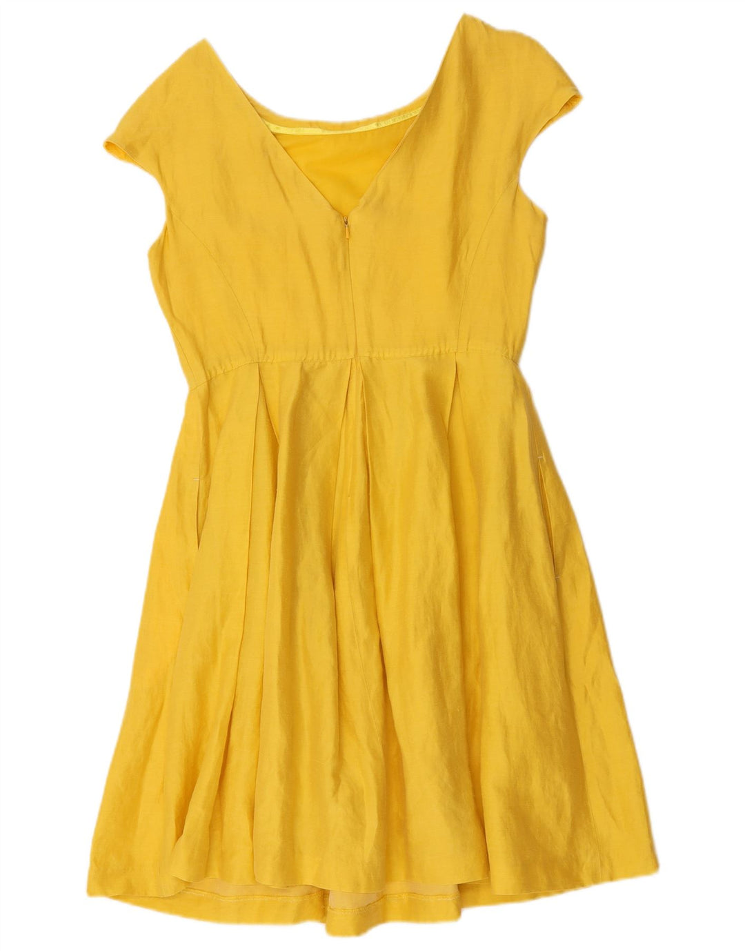 Max Mara Γυναικείο φόρεμα Σαββατοκύριακου A-Line UK 14 Medium Yellow