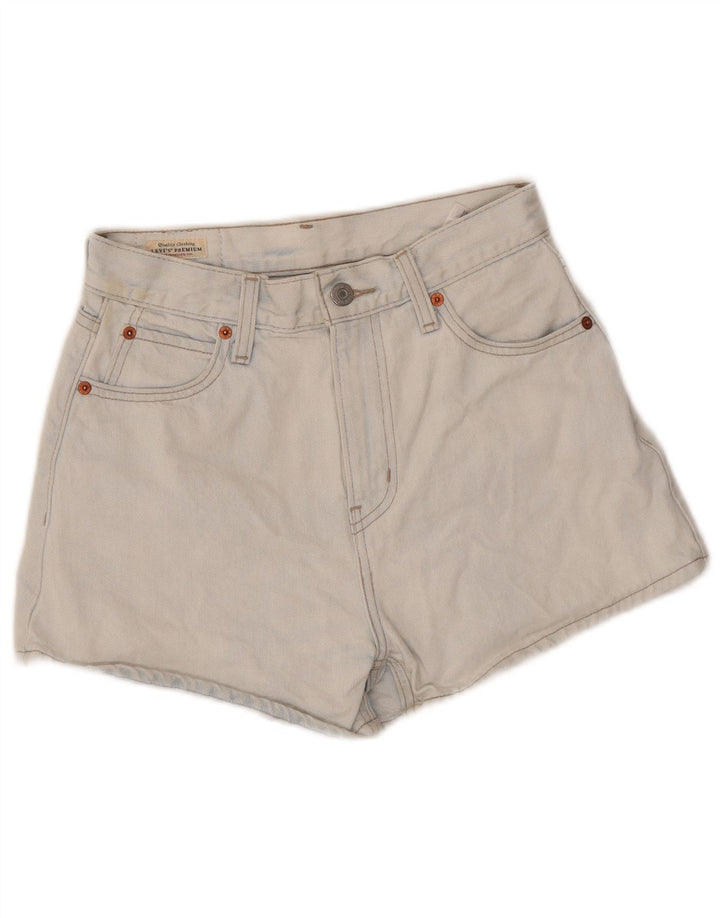 Γυναικείο ψηλόμεσο τζιν σορτς LEVI'S W25 XS Μπλε βαμβακερό