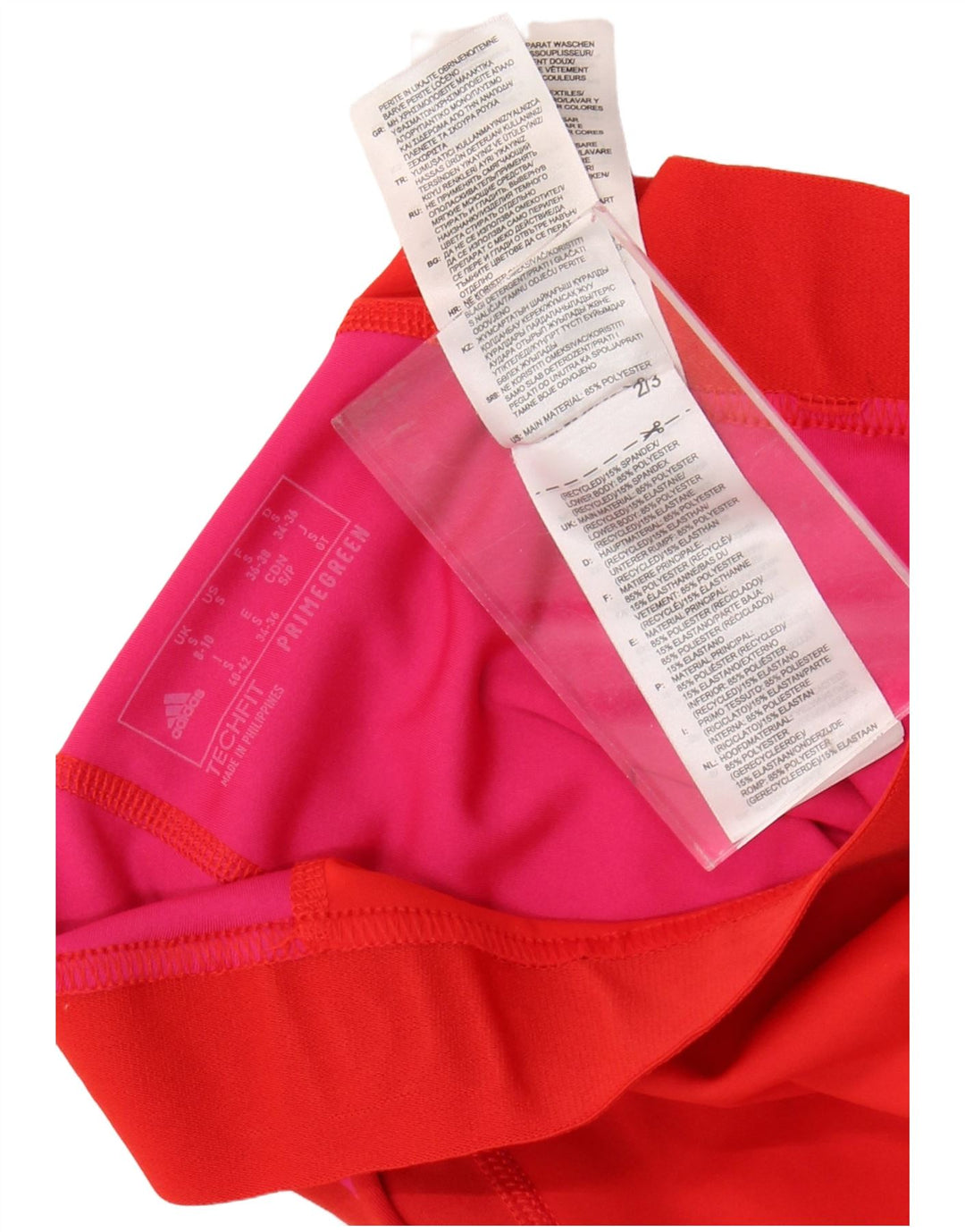 Γυναικεία γραφικά κολάν ADIDAS Tech Fit UK 8/10 Μικρό κόκκινο πουά