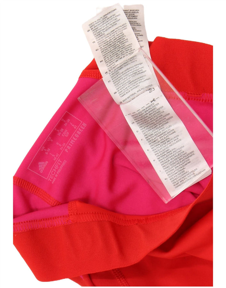 Γυναικεία γραφικά κολάν ADIDAS Tech Fit UK 8/10 Μικρό κόκκινο πουά