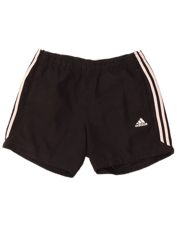 Ανδρικό σορτς Adidas Climalite από μεσαίο μαύρο πολυεστέρα