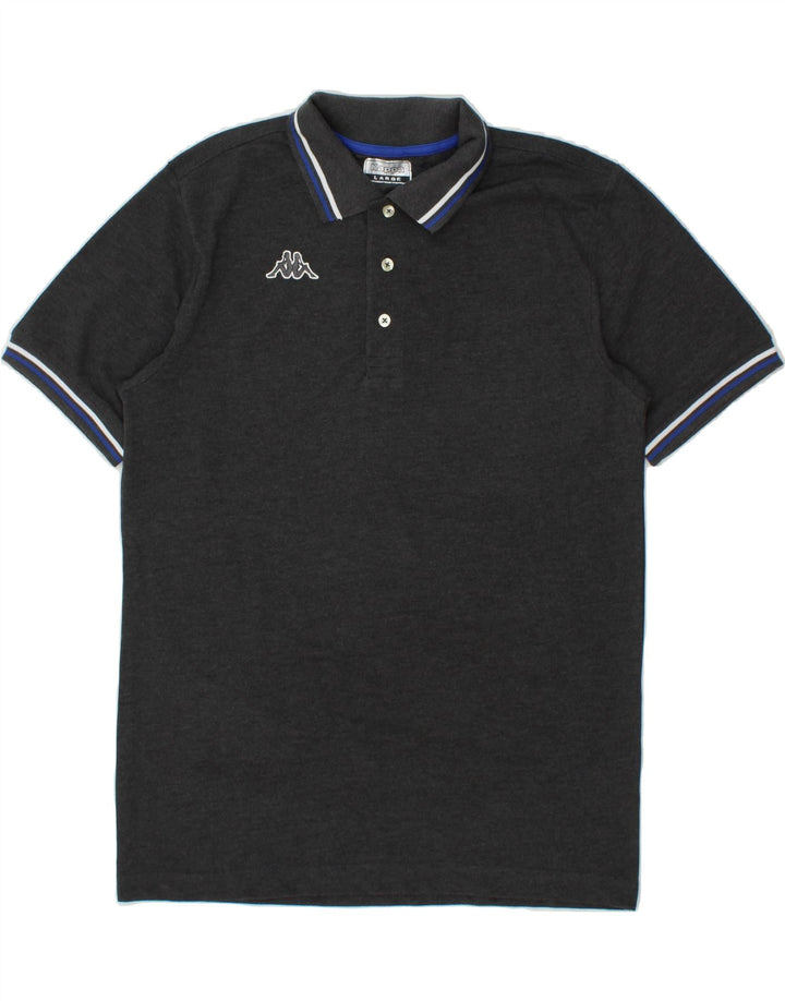 KAPPA Mens Polo Shirt Large Grey Vintage Kappa and Second-Hand Kappa from Messina Hembry 