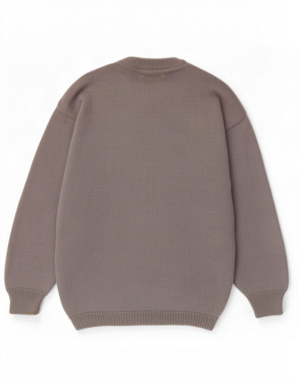 Γυναικείο πουλόβερ Damart Graphic Crew Neck Jumper UK 14 Large Grey Wool