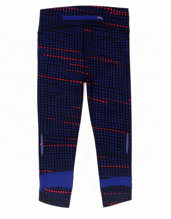 Under Armour Γυναικεία Κάπρι Κολάν UK 12 Medium Blue ριγέ