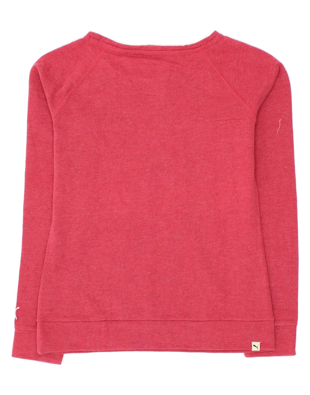 PUMA Womens Graphic Sweatshirt Jumper UK 12 Medium Red Cotton Vintage Puma and Second-Hand Puma from Messina Hembry 