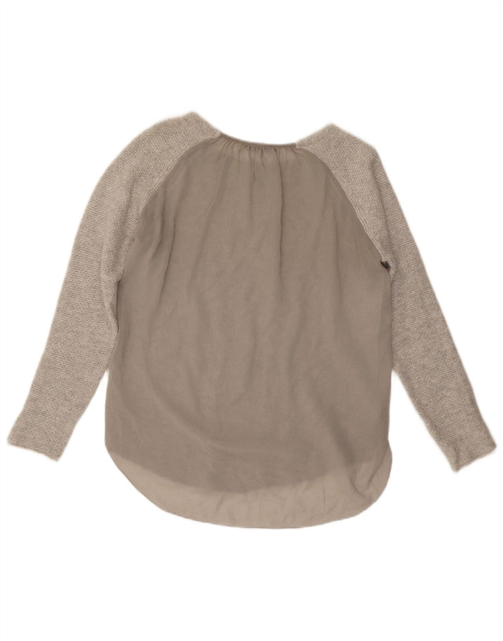 Zara γυναικείο τοπ μακρυμάνικο UK 12 Medium Grey