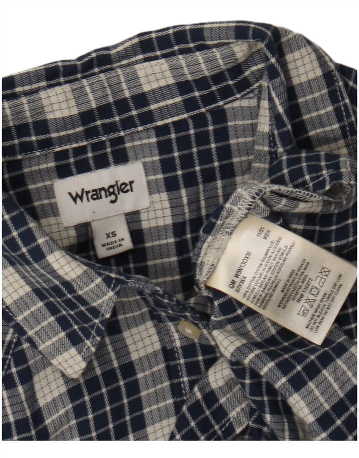Γυναικείο φανελένιο πουκάμισο Wrangler XS Navy Blue Check Cotton