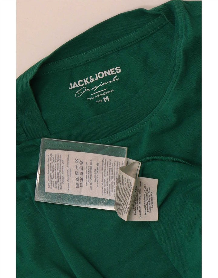 Jack & Jones Ανδρικό T-Shirt κανονικό μπλουζάκι από μεσαίο πράσινο βαμβάκι